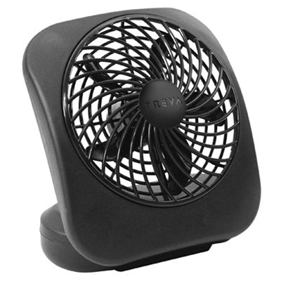 Portable Fan, 2-Speed, Black, 5-In.