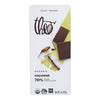 Theo Chocolate Organic Chocolate Bar - Classic - Dark Chocolate - 70 Percent Cacao - Coconut - 3 oz Bars - Case of 12