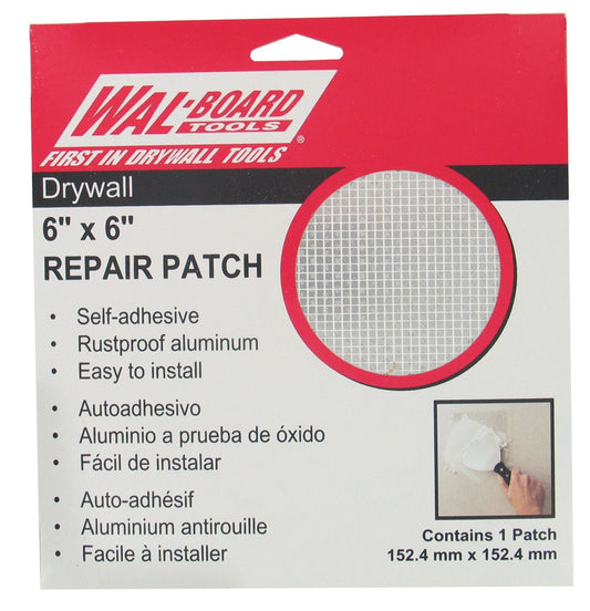 Walboard 54-006 6" X 6" Drywall Repair Patch