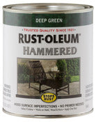 Rustoleum Stops Rust 7211502 1 Quart Deep Green Gloss Hammered Metal Finish Paint