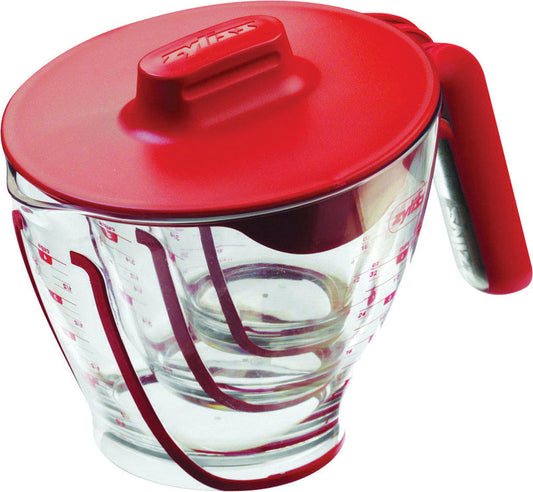 Zyliss  Plastic  Clear/Red  Measuring Cup