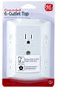 GE 15 amps White Outlet Tap 1 pk