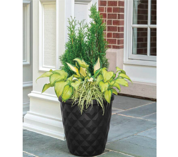 PLANTR PNHRST 14.2"H NEGRO