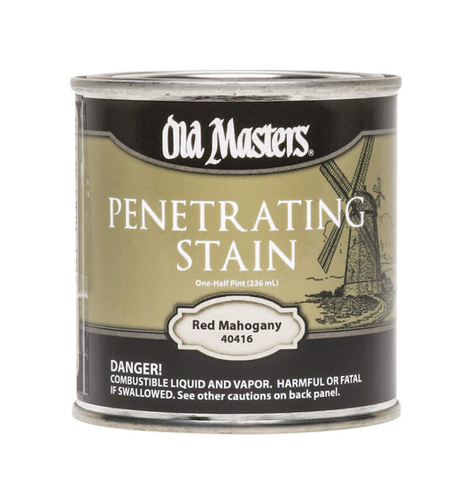 Old Masters Semi-Transparent Red Mahogany Oil-Based Penetrating Stain 0.5 pt