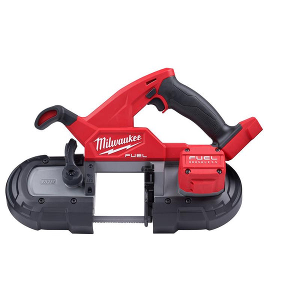 Sierra de cinta compacta inalámbrica sin escobillas Milwaukee M18 FUEL de 3-1/4 in. Herramienta únicamente