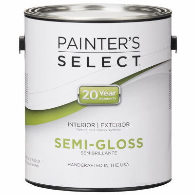 Acrylic Latex Paint, Interior/Exterior, Neutral Base Semi-Gloss, 1-Gal. (Pack of 4)