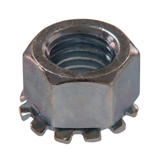 Hillman #6  Zinc-Plated Steel SAE Keps Lock Nut 100 pk