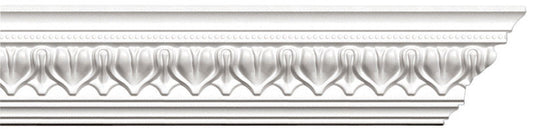 Focal Point Acropolis 4-1/8 in. x 8 ft. L Prefinished White Polyurethane Molding (Pack of 8)