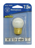 Westinghouse  7.5 watts S11  Speciality  Incandescent Bulb  E26 (Medium)  White  1 pk