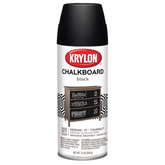 Krylon Special Purpose Black Chalkboard Spray 12 oz. (Pack of 6)