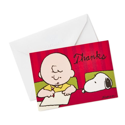 Hallmark Multi-Color Peanuts Thank You Notes Cards (Pack of 2)