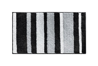 InterDesign 34 in. L x 21 in. W Black Microfiber Polyester Bath Spa Rug (Pack of 3)