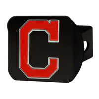 MLB - Cleveland Indians Black Metal Hitch Cover - 3D Color Emblem