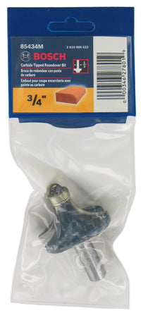 Bosch 85434M 3/4" Radius Carbide Tipped Roundover Bit