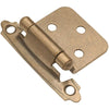 Hickory Hardware P144-AB 2.630" X 1.936" Antique Brass Surface Self-Closing Flush Hinges 2 Count