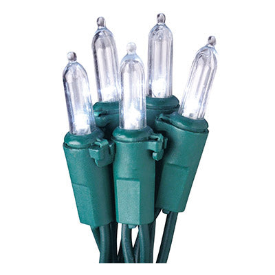 Juego de luces LED navideñas, mini, blanco frío, 100 unidades.