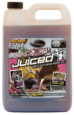 Crush Juiced Deer Attractant, Liquid Sugarbeet Gel, 1-Gal.