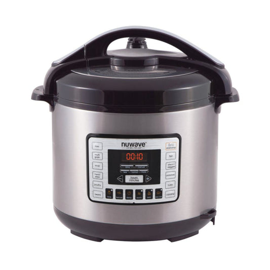 NuWave Stainless Steel Pressure Cooker 8 qt. Silver