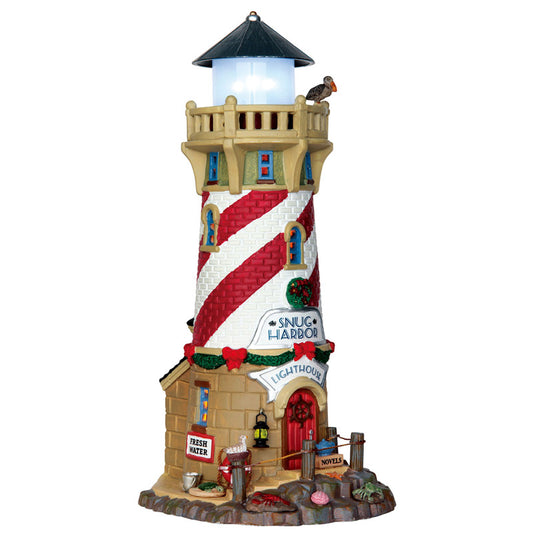 Lemax Multicolored Snug Harbor Lighthouse Christmas Village