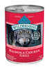 Blue Buffalo  Blue Wilderness  Salmon and Chicken  Dog  Food  Grain Free 12.5 oz. (Pack of 12)