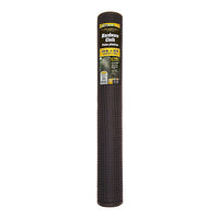 Hardware Cloth Fence, Black Plastic, 2 x 25-Ft.