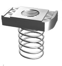 Spring Nuts, Steel, 3/8-In., 5-Pk.