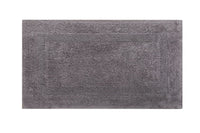 LINIM 2-Piece Bath Rug Set 100% Egyptian Cotton Reversible Bath Rugs  Gray