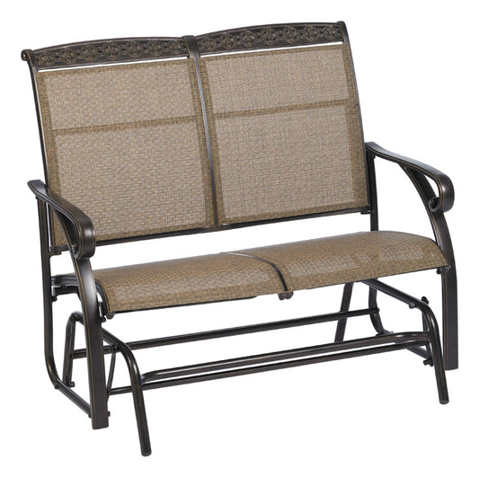 Living Accents  Carlisle  Aluminum  2 person  Glider  40 in. 44 in. 28 in. 225 lb. 1 pc.