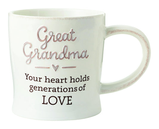 Hallmark Great Grandma Mug Ceramic 1 pk (Pack of 4)