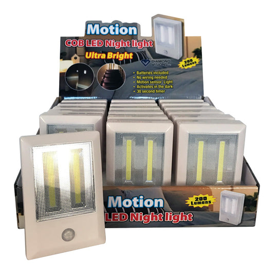 Diamond Visions Automatic/Manual Battery Powered LED Night Light (Pack of 18).