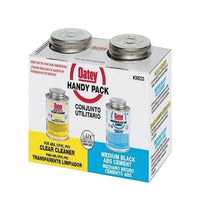 Oatey Handy Pack Clear/Black Cement and Cleaner For ABS 2 pk (Pack of 12)