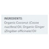 Nutiva - Coconut Body Oil Ginger - Case of 6 - 3.4 OZ