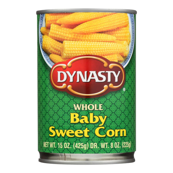 Maíz dulce bebé entero Dynasty - Caja de 12 - 15 oz.