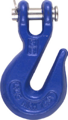 Clevis Grab Hook, Blue, 3/8-In.