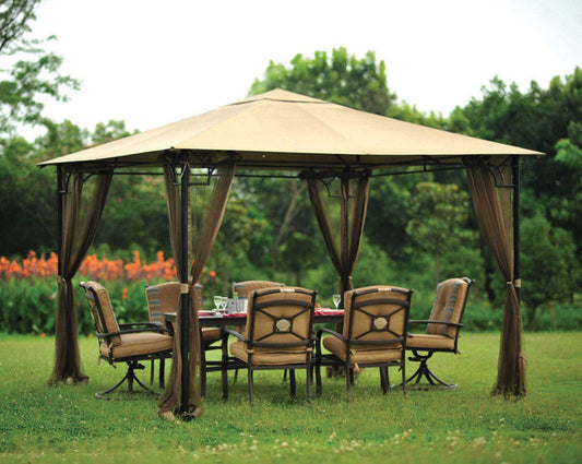 Living Accents  Replacement Gazebo Mosquito Netting  7 ft. H x 10 ft. W x 10 ft. L