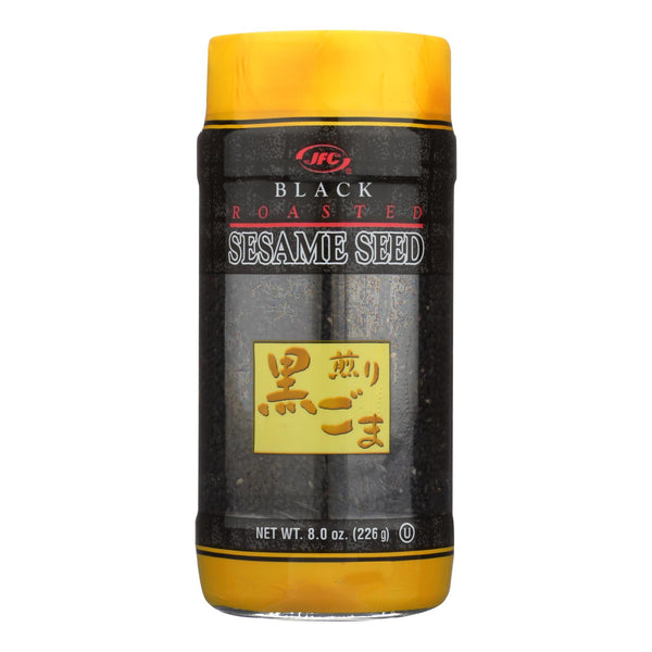 Semillas de sésamo tostadas negras JFC - Caja de 12 - 8 oz (paquete de 12)