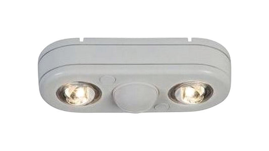 All-Pro  Revolve  Motion-Sensing  180 deg. LED  White  Outdoor Floodlight  Hardwired
