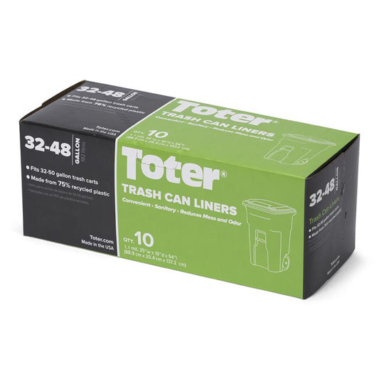 Toter 48 gal Cart Liner Quick Tie 10 pk