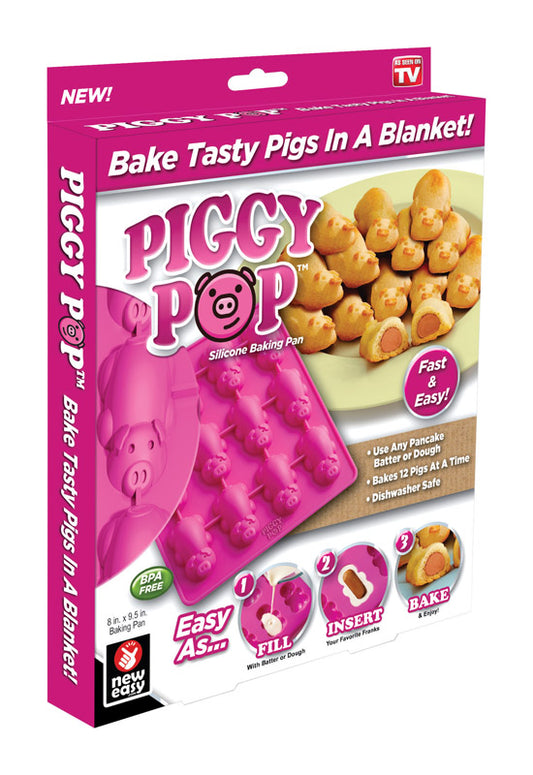 Piggy Pop As Seen On TV Pink Silicone Baking Tray