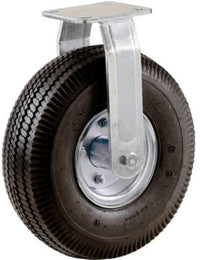 Rigid Caster, Pneumatic Wheel, 8-In.