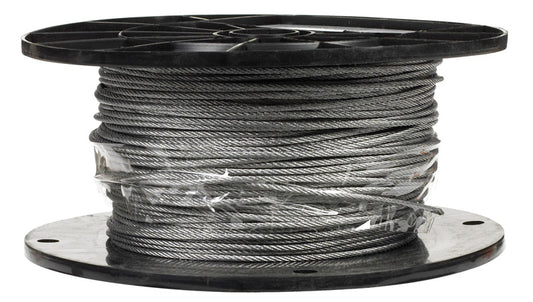 Campbell Galvanized Galvanized Steel 3/32 in. D X 500 ft. L Aircraft Cable