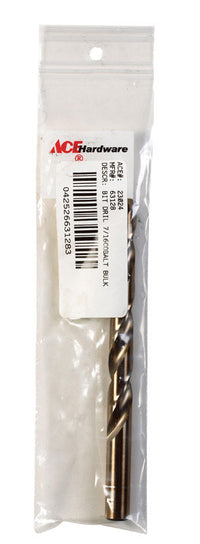Irwin 7/16 in. x 5-1/2 in. L Cobalt Steel Drill Bit 1 pc. (Pack of 3)