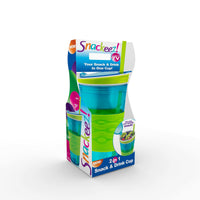 Snackeez 16 oz Blue BPA Free Snack and Beverage Holder