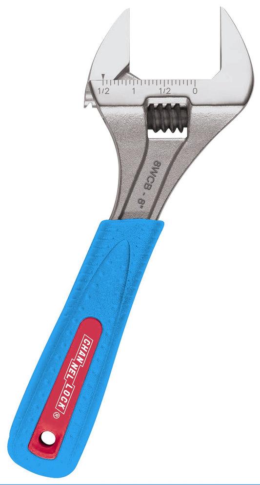 Channellock 808WCB 8" Code Blue Wide Adjustable Wrench                                                                                                