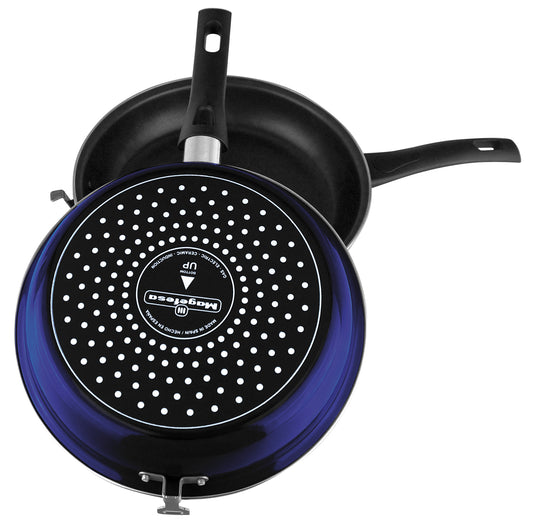 Blue 9.5" Frittata Pan 2 Pieces Medium Size