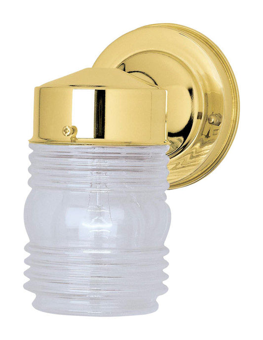 Westinghouse 1-Light Polished Brass Clear Wall Sconce
