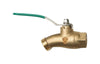 No-Kink Ball Valve, Quarter Turn, Lead-Free, 1/2 FIP x 3/4-In. Hose Thread