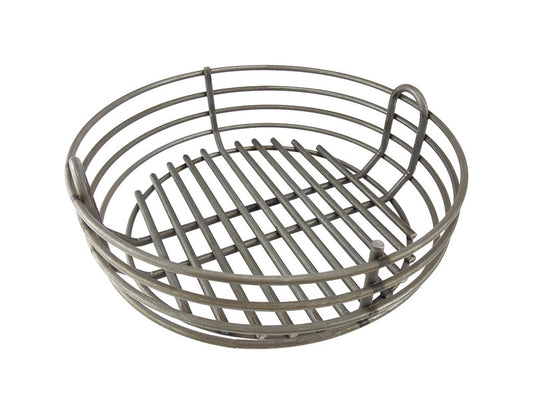 Kick Ash Basket  Raw Steel  Charcoal Basket  Big Green Egg- MiniMax