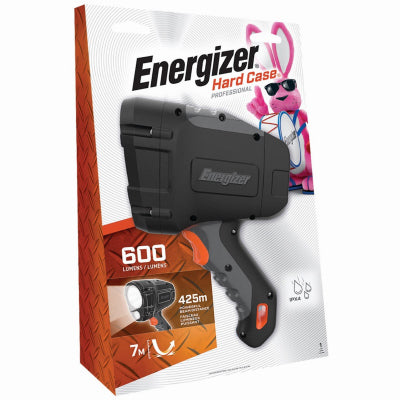 Energizer HardCase 600 lm. Black LED Spotlight 12.37 L x 10 H x 8.25 W in. with AA Battery