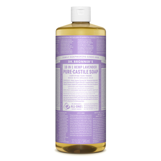 Dr. Bronner's Organic Lavender Scent Pure-Castile Liquid Soap 32 oz 1 pk